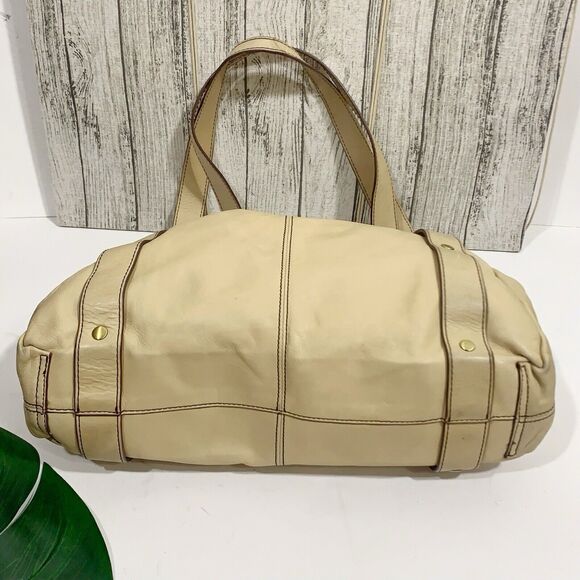 Hobo International Leather Crème Beige Boho Shoulder Purse Women’s - Picture 12 of 16